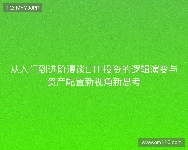 从入门到进阶漫谈ETF投资的逻辑演变与资产配置新视角新思考 从入门到进阶漫谈ETF投资的逻辑演变与资产配置新视角新思考